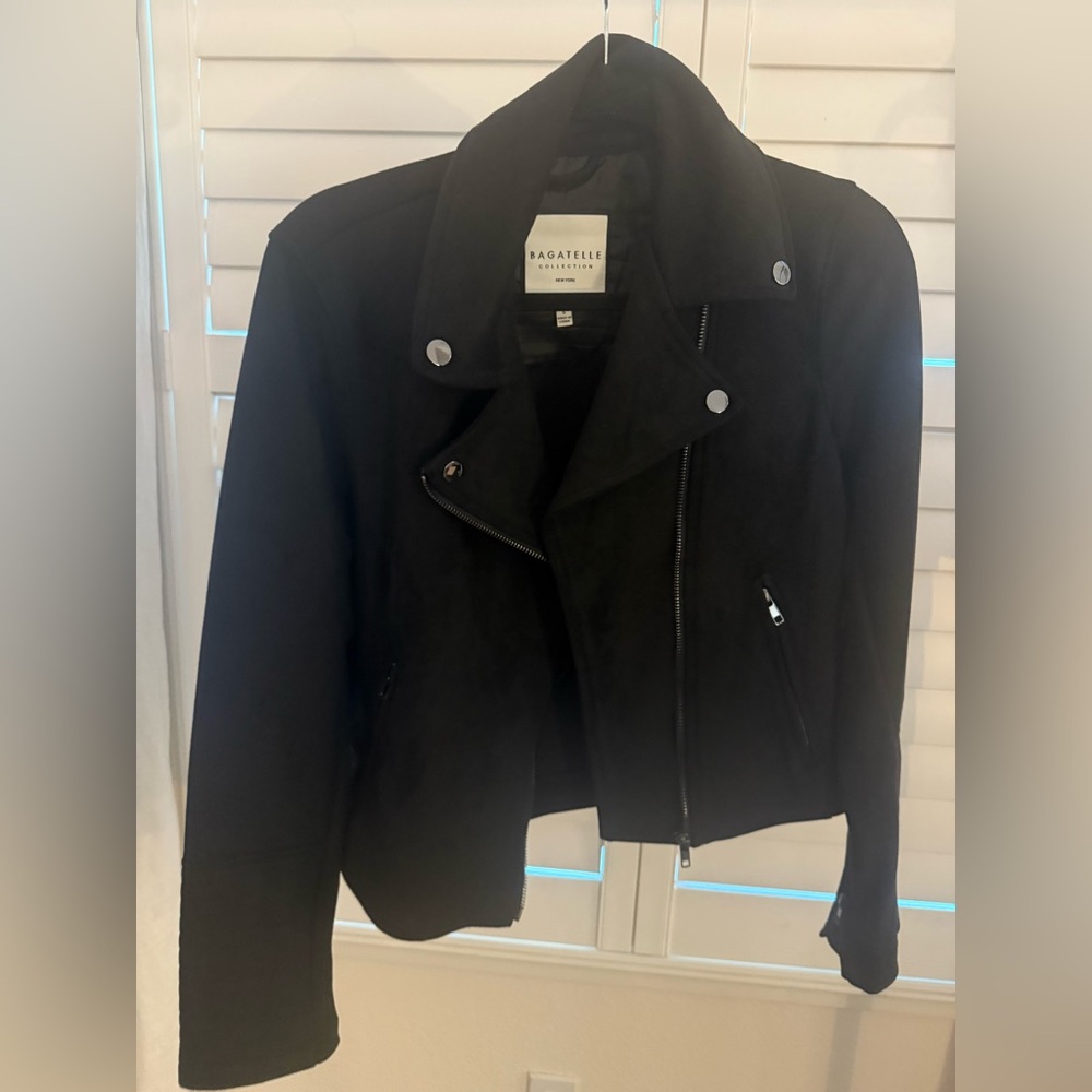 Bagatelle Women's Sleek Black Leather Jacket